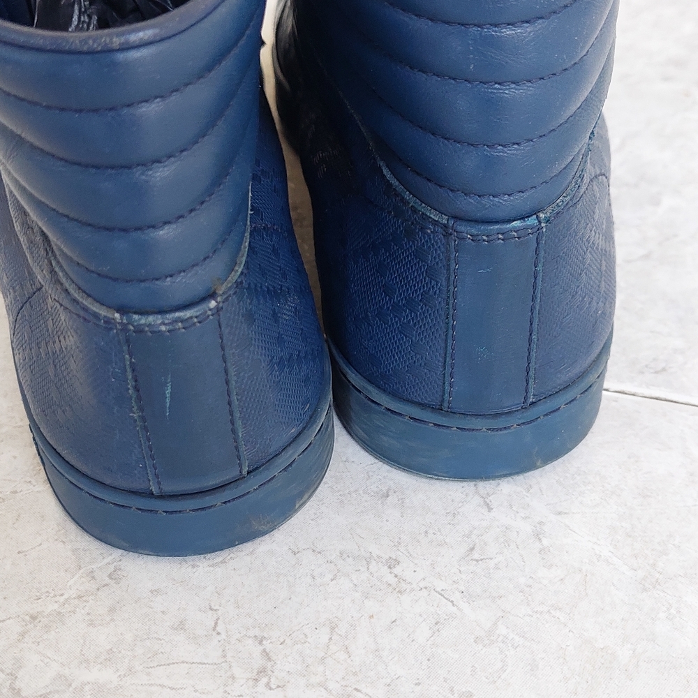 Gucci diamante leather high top sneakers - Picture 5 of 9
